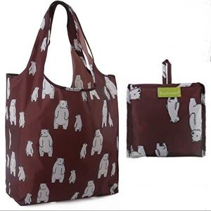 Polar bear reusable grocery bag